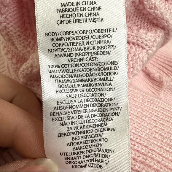 POLO RALPH LAUREN Pink Cable Knit Dress Size XL - Picture 8 of 9